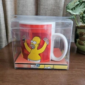 Vintage 2003 The Simpsons Homer Simpson XLarge roter Becher Kaffee Tee Bier NEU - Bild 1 von 11