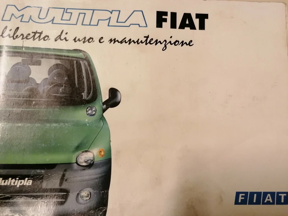 Fiat Multipla 2001 libretto istruzioni manuale uso e manutenzione - Immagine 1 di 1