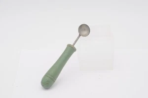 Vintage . Green Wood Handled Melon Baller Utensil Kitchen Collectible #3 - Picture 1 of 9