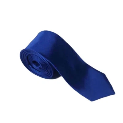 Hombre Franch Azul Color Corbata Estrecha Ancho 2-1/2 Pulgadas Foto 1 de 4