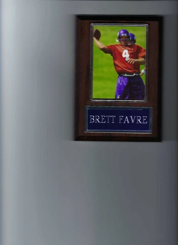 BRETT FAVRE PLAQUE MINNESOTA VIKINGS FOOTBALL NFL Cover