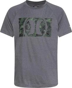 Hurley Boys' Rash Guard Shirt Black/Printed 4 XS - Picture 1 of 6