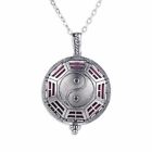 Yin Yang Locket Diffuser Necklace Essential Oil Perfume Necklace With Pad