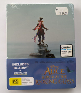 Alice Through the Looking Glass (2016) - Limited Edition Steelbook Blu-Ray | New