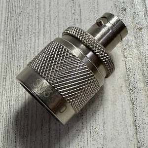 Fairview Microwave N Male - BNC Female Adapter Nickel Plated Brass Body SM3510 - Picture 1 of 8