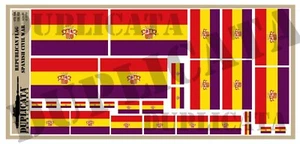 Diorama Accessory- Republican Flag, Spanish Civil War - 1/72, 1/48, 1/32, 1/35 - Picture 1 of 4