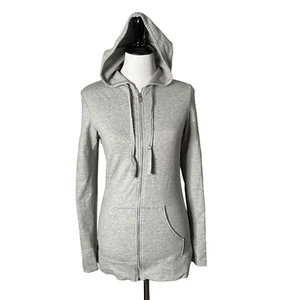 BODY by Victoria Fleece Zip Hoodie Damen Gr. L grau sportlich Normcore minimalistisch - Bild 1 von 14