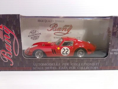 BANG 1/43 FERRARI 250 GTO LE MANS 62 Elde Beurlys #22 cod 7226 - Immagine 1 di 4