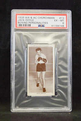 1938 WA & AC Churchman Jack Doyle #13 PSA 6 Boxing Personalities - Image 1 of 2