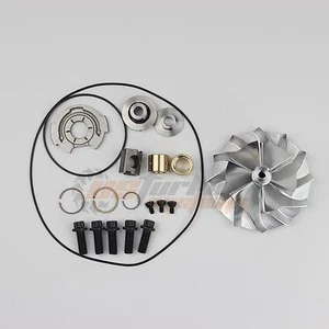 03-04 Ford Powerstroke 6.0 GT3782VA Turbo Rebuild Kit+ Billet Compressor Wheel - Foto 1 di 10