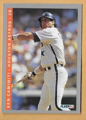 KEN CAMINITI HOUSTON ASTROS #432 - FLEER NM-MT 1993 - Image 1 of 2