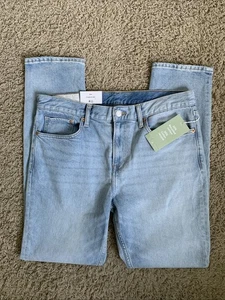 *NWT* Men’s 34x32 H&M slim straight leg light wash denim blue jeans - Picture 1 of 4