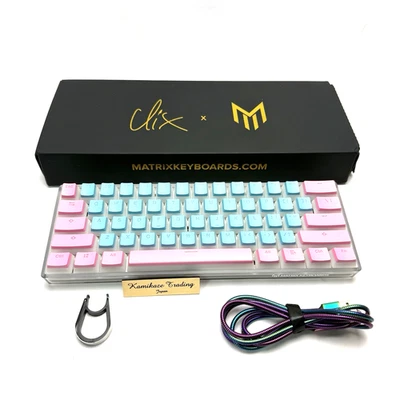 Matrix Keyboards Clix x Matrix Offizielle Gaming Tastatur 60% Cotton Candy - Bild 1 von 4
