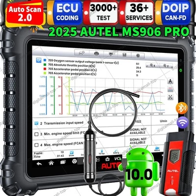Autel MaxiSys MS906 Pro Car Diagnostics as MS906 MAX, Up of MP900-BT MS906 MK906 - Imagem 1 de 4