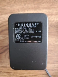 NETGEAR AC/DC Adapter P/N PWR-10027-01 Model DV-1280-3 Input AC 120V 60Hz - Picture 1 of 5
