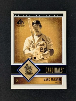 Mark McGwire 2002 SP Legendary Cuts Game Used Bat Relic - Image 1 of 2