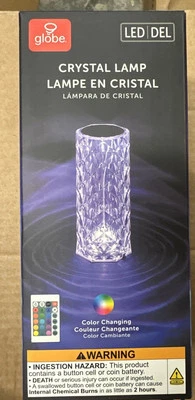NEW Globe Electric LED Integrated Rechargeable Crystal Touch Lamp - Image 1 of 4