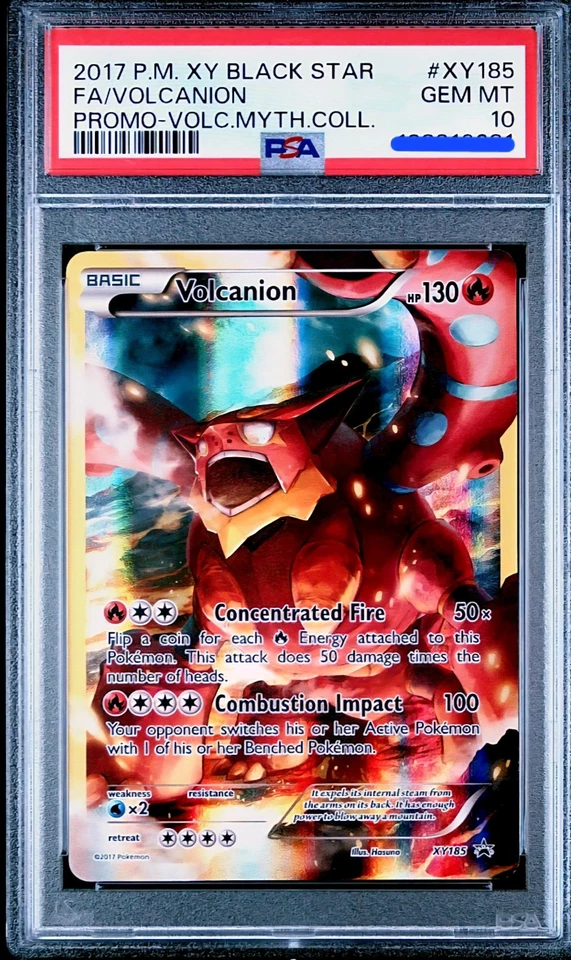 PSA 10 Volcanion XY185 Pokemon XY Holo Black Star Promo Mythical Coll Gem Mint - Image 1 of 1