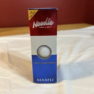 Maxfli Noodle Longest Golf Balls, New Open  Box, 1 Sleeve With 3 Balls - Picture 1 of 2