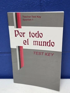 Abeka Spanish 1 Teacher Test Key Por Todo El Mundo - Picture 1 of 3