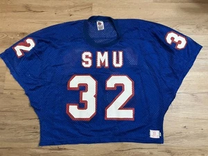 Vintage SMU Football Jersey Craig James Fab Knit Pony Express Tear Away RARE - Picture 1 of 13