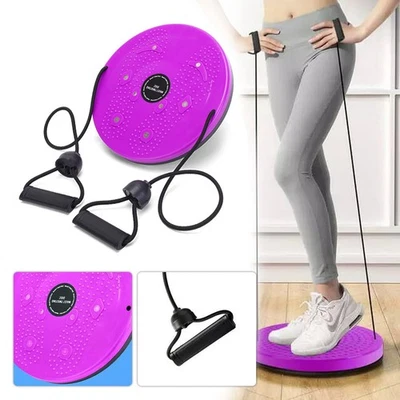 MARKENLOS Taillentwister Hüfttrainer Twist Waist Board Mit Kordelzug Fitness Drehscheibe