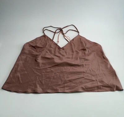 Victoria’s Secret Satén Espalda Cruzada con Estrellas Prendas para Dormir Top Marrón Talla XXL NUEVO CON ETIQUETAS Foto 1 de 4