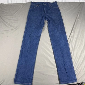 Wrangler Jeans Mens 35x36 Blue Denim Cowboy Cut Original Fit High Rise Outdoor - Picture 1 of 14
