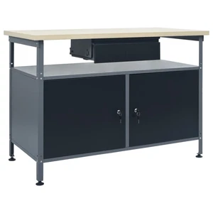 Workbench Work Station with Drawer and Storage Work Table Tool Bench vidaXL - Picture 1 of 8