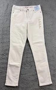 Cat & Jack Girl's Size 12 High Rise Ultimate Stretch Skinny Jeans White - Picture 1 of 10