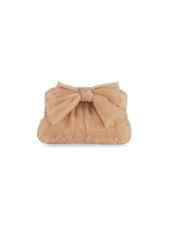 NEW Loeffler Randall Rochelle Knotted Crystal-Embellished Satin Clutch MINI BOW