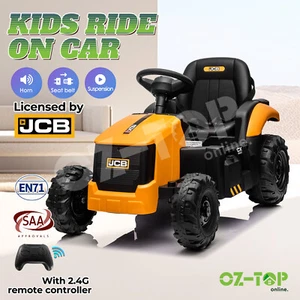 Kids Ride On Tractor Childrens Parental Off Road Vehicle 12V JCB Licensed - Picture 1 of 10