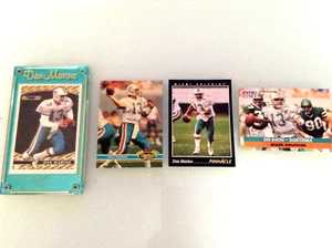 4 pc. Dan Marino Miami Dolphins 1991-93 Collection TRADING CARD TOPPS, 1 in CASE - Picture 1 of 8