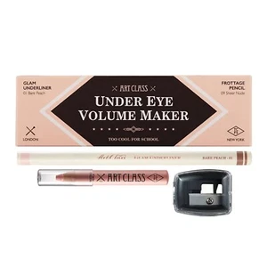 TOO COOL FOR SCHOOL Art Class Under Eye Volume Maker 01 Bear Peach+09 Sheer Nude - Picture 1 of 7