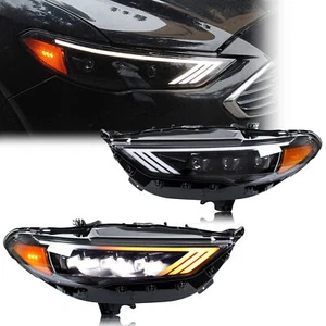 LED Headlights for Ford Fusion 2017-2020 SE Titanium Front Lamps Pair Assembly - Picture 1 of 5