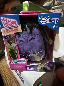 Real Littles Disney Villains Mini Backpacks W/6 Working Stationary Glows in Dark - Picture 1 of 2