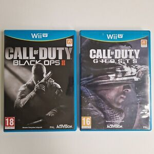 Call of Duty Ghosts Black Ops II 2 Nintendo Wii U Game Bundle PAL Version
