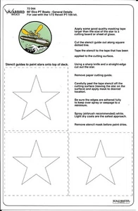 Warbird 80' Elco PT Boat General Details, Decals 1/72 044 For Revell Kit - Picture 1 of 2