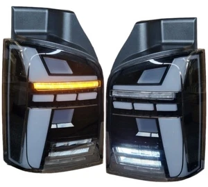 Heckleuchten Rückleuchten für VW T5 Facelift Multivan 03-15 schwarz Heckklappe - Afbeelding 1 van 11