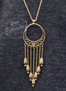 375 9ct Gold Cascading Dream Catcher Style Pendant & Chain by TGCC - Picture 1 of 14