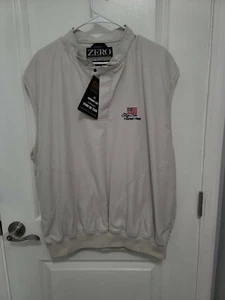 Zero Restriction Golf Outerwear 100% Microfiber Polyester Vest 1/4 Snap Pullover - Picture 1 of 10