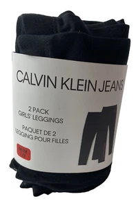 Calvin Klein girls leggings 2 pack new 7/8 - Picture 1 of 4