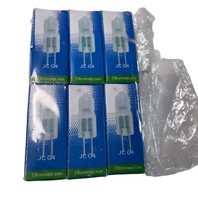 JC Base G4 Light Bulbs Clear Bi-Pin 12V Volt 20W 20 Watt Type 6 Pack u - Image 1 of 2