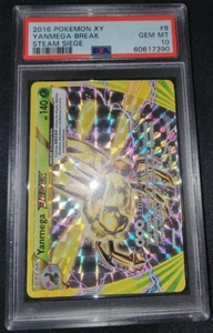 Holo Foil Yanmega Break 8/114 XY: Juego de Asedio de Vapor Tarjetas Pokémon PSA 10 GEMA COMO NUEVA - Imagen 1 de 1