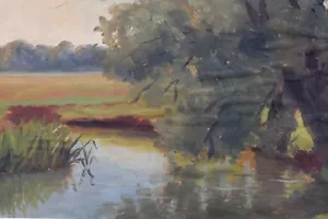 Yves MOISAN (1908-1976) Bord de Nièvre in Coulanges-lès-Nevers Burgund Nevers - Bild 1 von 6