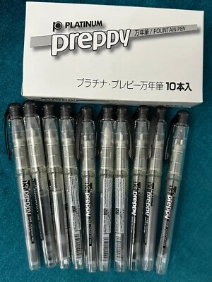 Pluma Estilográfica Platino Preppy Pluma Negra 0.5mm PSQ-200 # 1-3 10 PIEZAS Foto 1 de 3