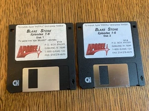BLAKE STONE EPISODES 1-6 GAME PC MS-DOS COMPUTER 3.5" INCH DISK NEAR MINT TESTED - Picture 1 of 2