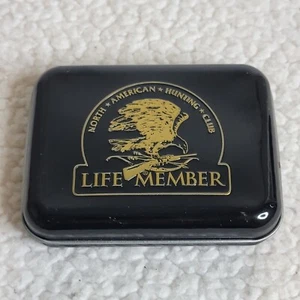 Vtg North American Hunting Club Life Member Whitetail Deer New Playing Cards Tin - Picture 1 of 6