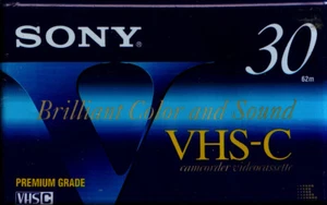 1 Sony VHS-C Video Cassette 30min TC-30VHG - Picture 1 of 3