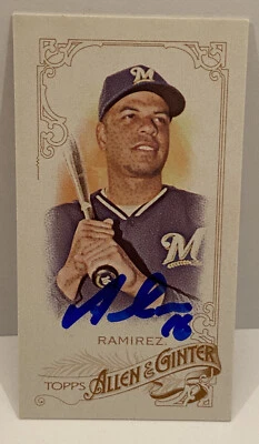2015 Topps Allen & Ginter Mini #193 Aramis Ramirez Signed Autographed Card - Image 1 of 2